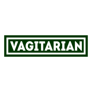 Vagitarian Decal (Dark Green)